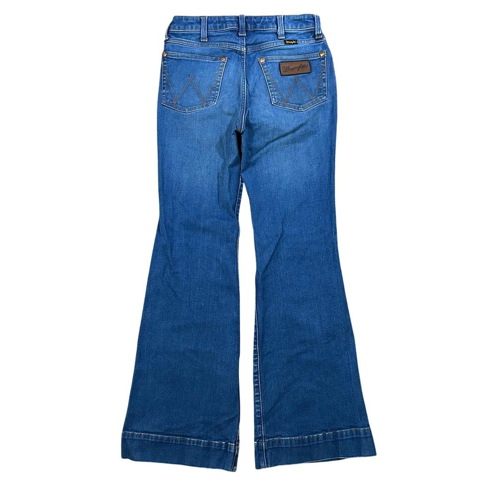 Wrangler Western Jeans Trouser Boot Cut Womens 27x30 Flare Cowgirl Rodeo Denim